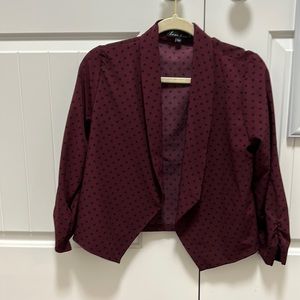 POLKA DOT CROPPED BLAZER